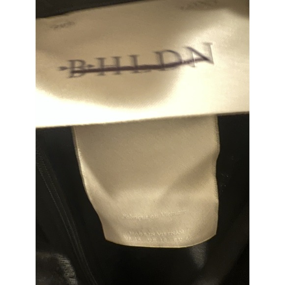 Anthropologie x BHLDN $220 Ruby Twist Halter Black Satin Gown Size 14 - Picture 7 of 7